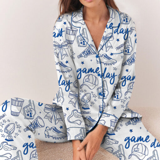 Gameday Loungewear Satin Pajamas Set - Image 5