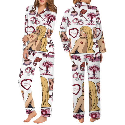 Sabrina Carpenter Satin Pajamas Set - Image 6