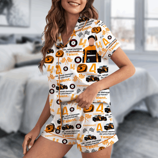 Racing Game Car Satin Pajamas Set - Image 3