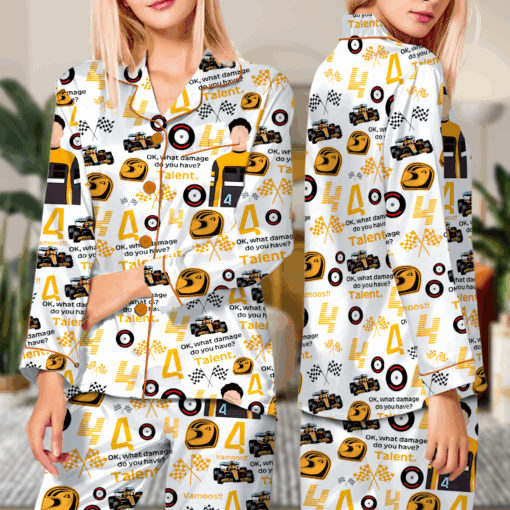 Racing Game Car Satin Pajamas Set - Image 7