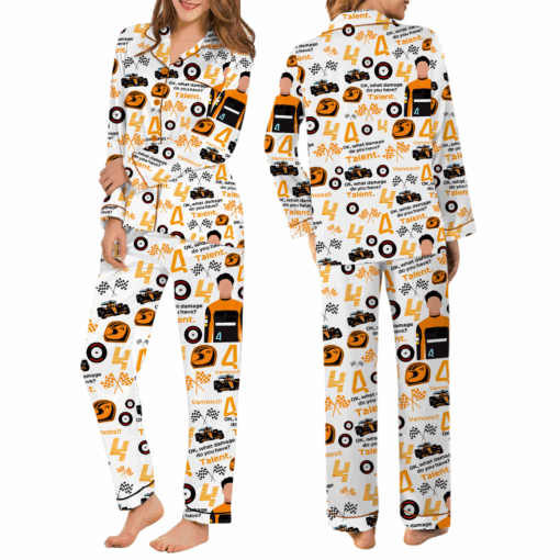 Racing Game Car Satin Pajamas Set - Image 6