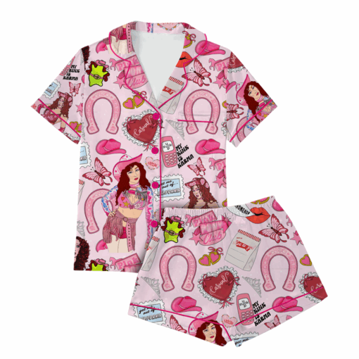 Chappell Roan Pink Pony Club Satin Pajamas Set - Image 2