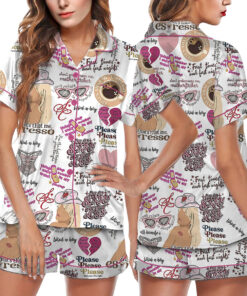 Espresso Song Lyrics Satin Pajamas Set For Women