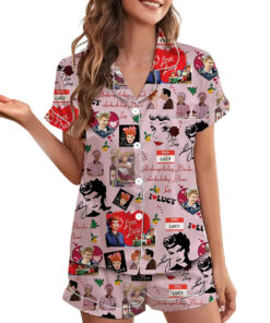Alternative view of I Love Lucy Satin Pajamas Set For Women