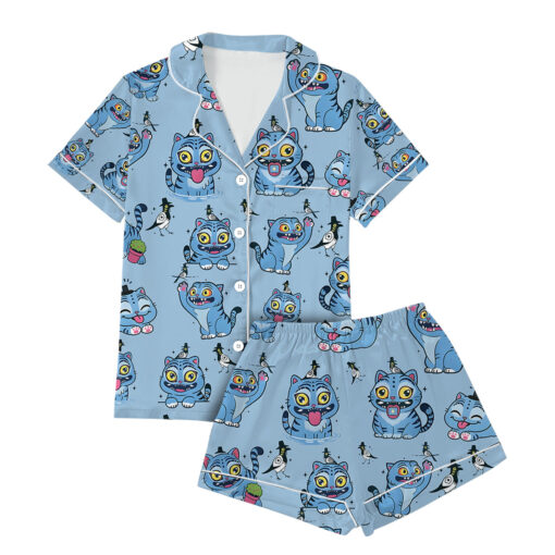 Kpop Demon Hunters Tiger Satin Pajamas Set - Image 3