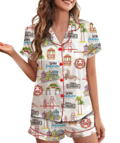 Alternative view of San Francisco Satin Pajamas Set For Women