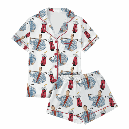 Happy Gilmore Satin Pajamas Set For Women - Image 2
