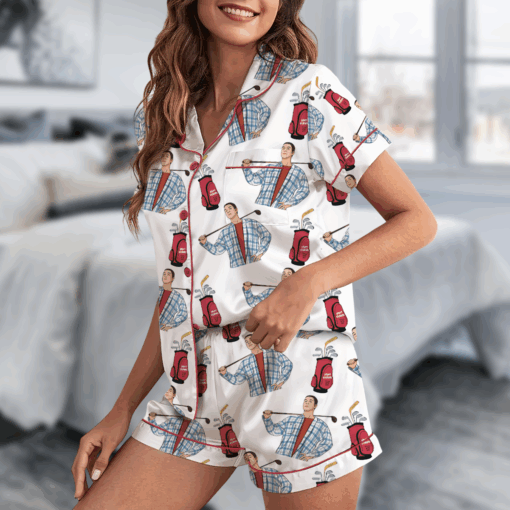 Happy Gilmore Satin Pajamas Set For Women - Image 3