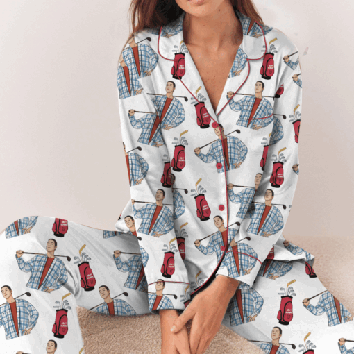 Happy Gilmore Satin Pajamas Set For Women - Image 7