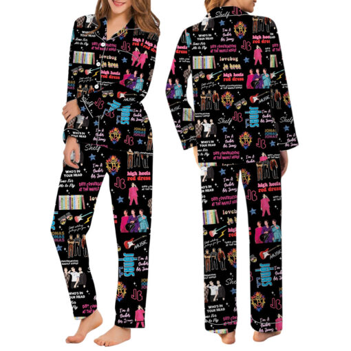 Jonas Brother Satin Pajamas Set For Women - Image 7