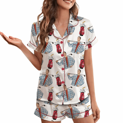 Happy Gilmore Satin Pajamas Set For Women - Image 4