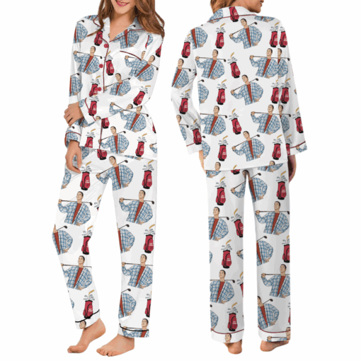 Happy Gilmore Satin Pajamas Set For Women - Image 6