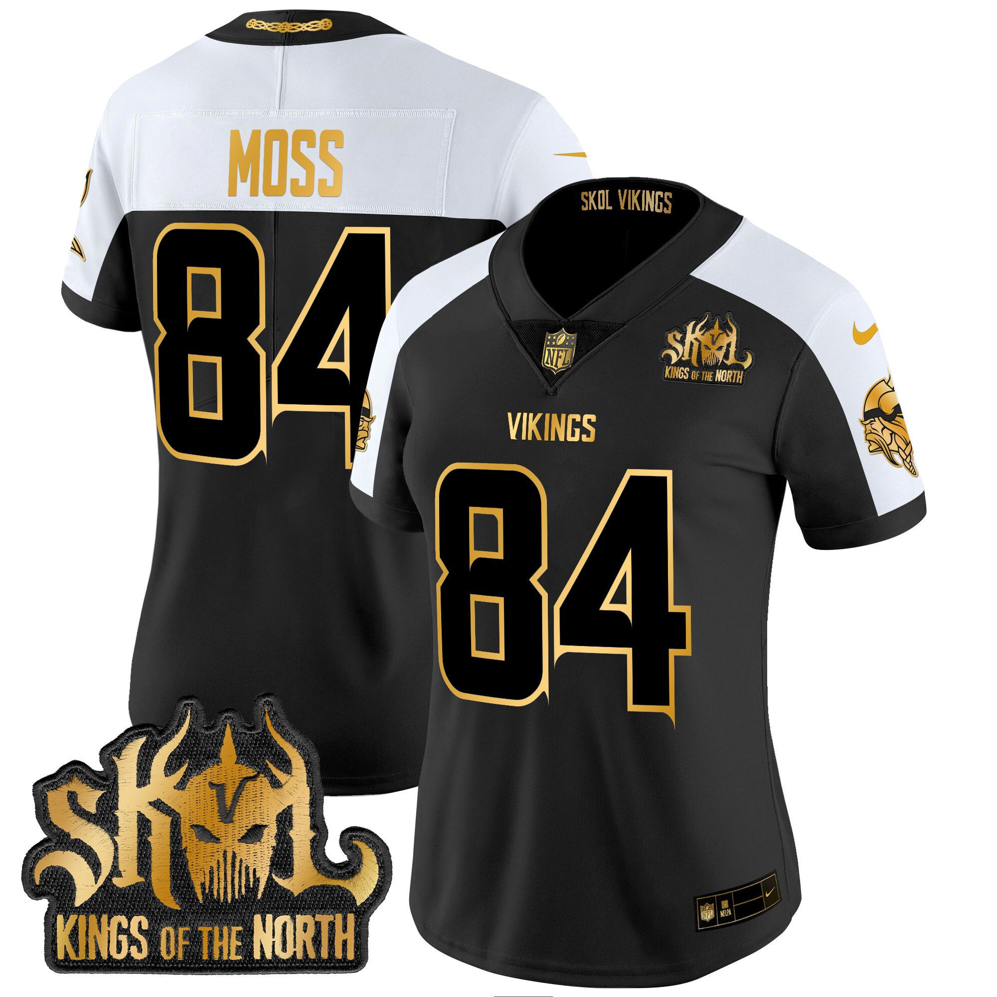 Women's Minnesota Vikings 2024 Winter Warrior Skol Patch Gold Vapor Limited Jersey - All Stitched - Image 29
