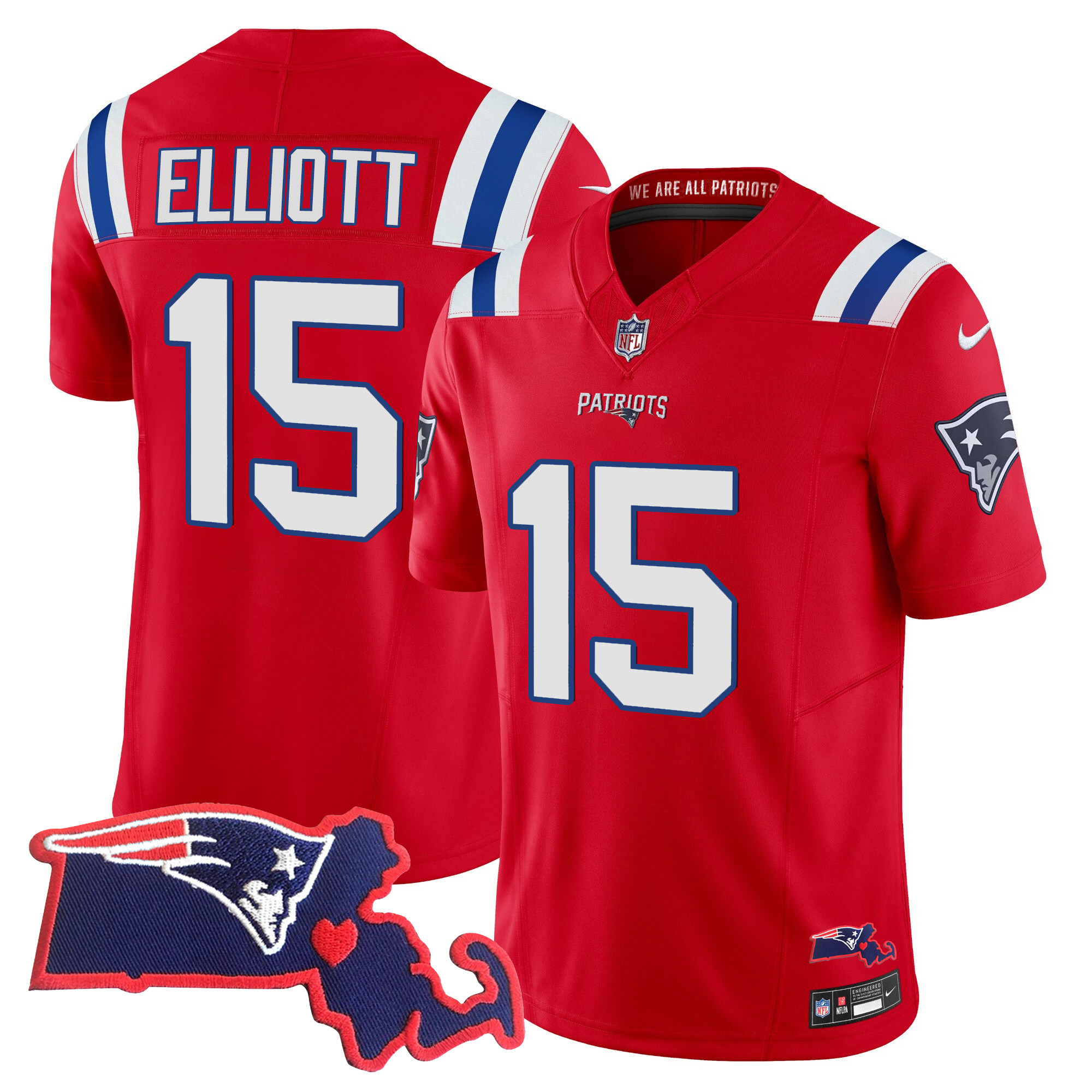 Women's New England Patriots Bill Belichick 6x Champions Vapor Jersey - All Stitched - Image 25