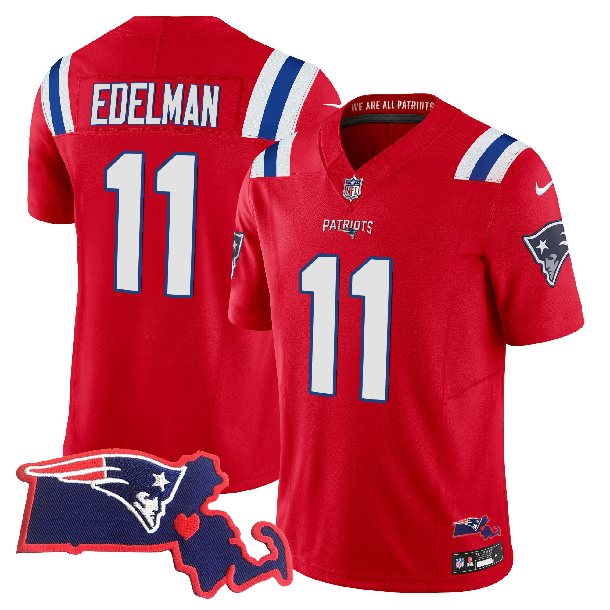 Women's New England Patriots Bill Belichick 6x Champions Vapor Jersey - All Stitched - Image 28