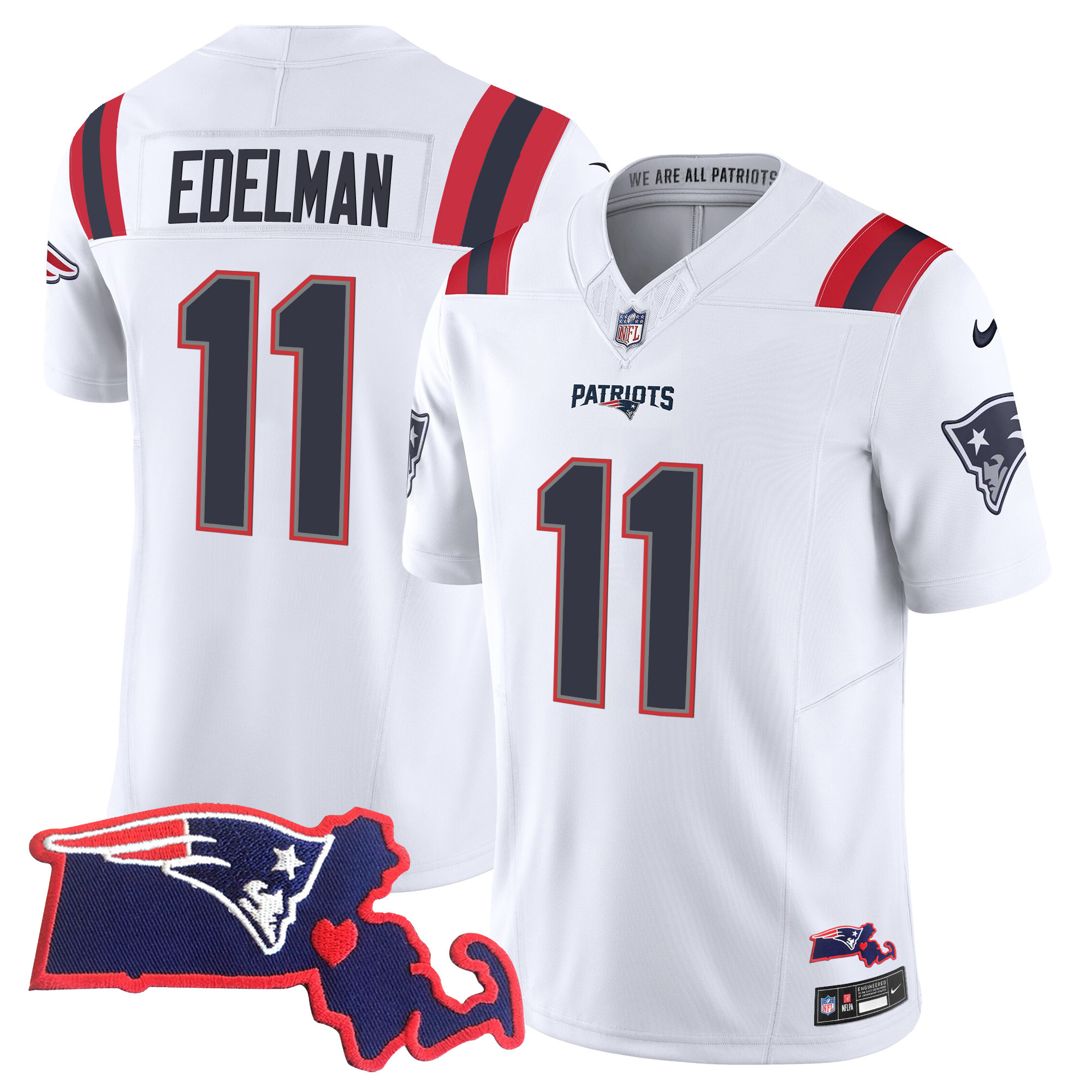 Women's New England Patriots Bill Belichick 6x Champions Vapor Jersey - All Stitched - Image 35