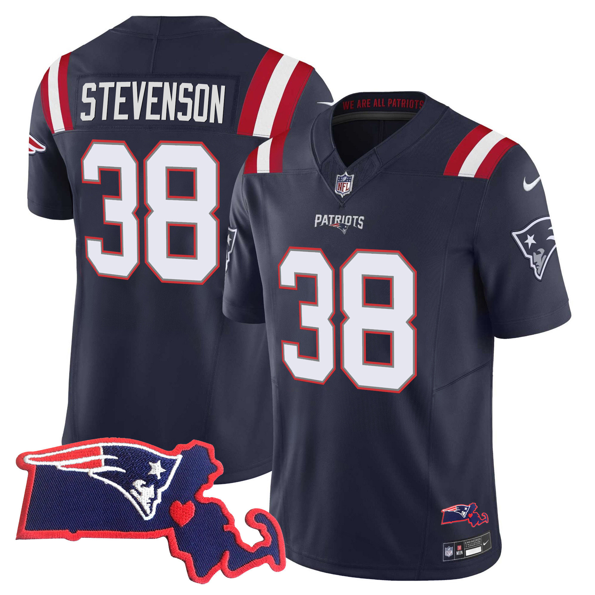 Women's New England Patriots Bill Belichick 6x Champions Vapor Jersey - All Stitched - Image 20