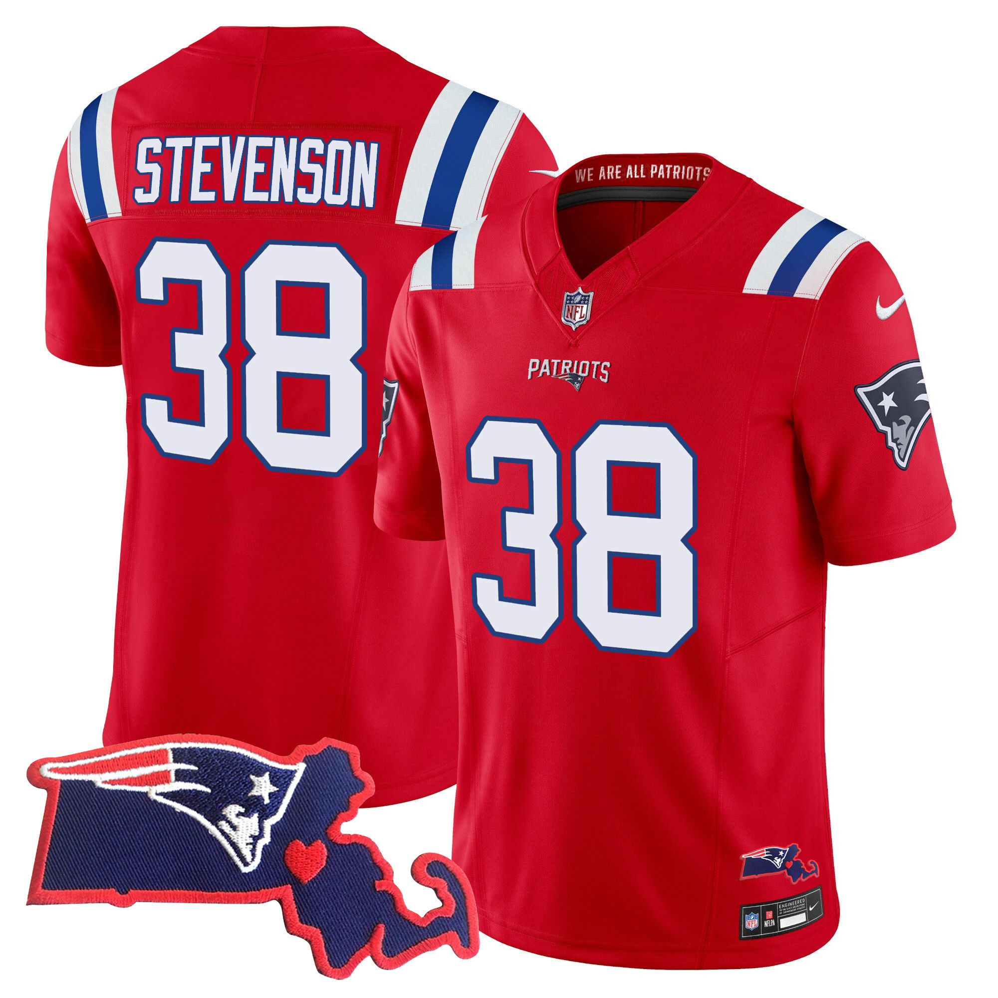 Women's New England Patriots Bill Belichick 6x Champions Vapor Jersey - All Stitched - Image 27