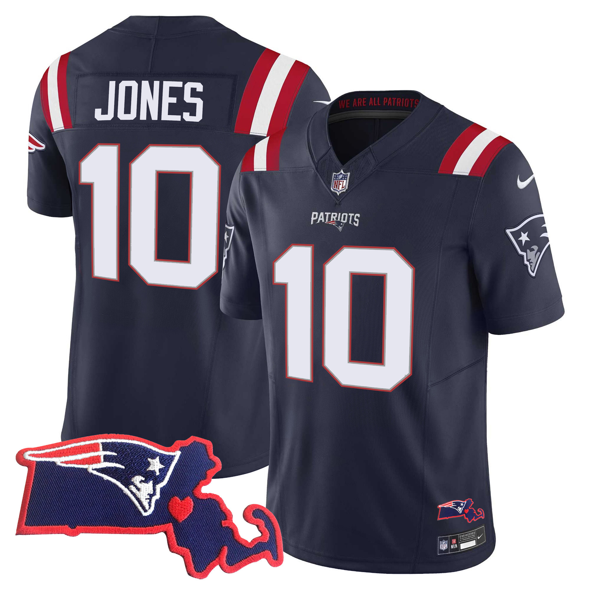 Women's New England Patriots Bill Belichick 6x Champions Vapor Jersey - All Stitched - Image 16
