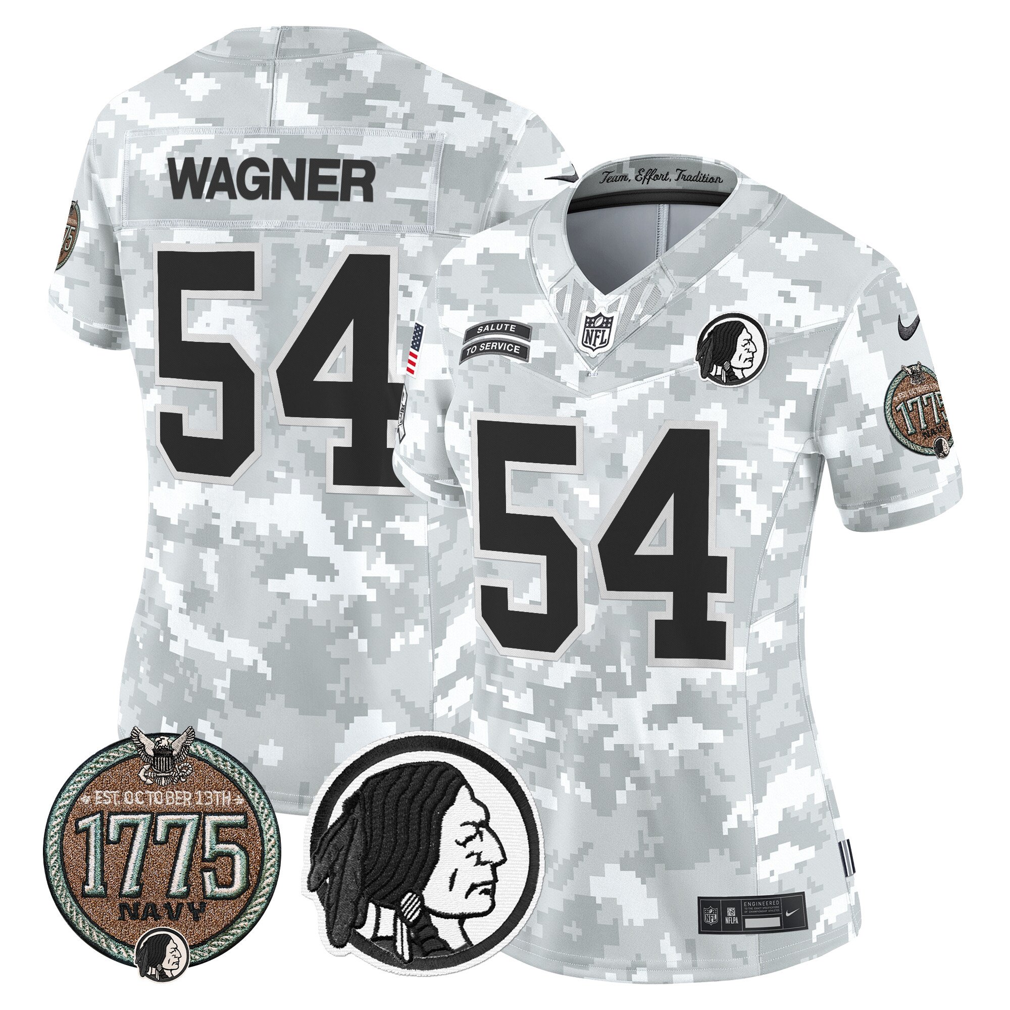 Women's Washington Redskins 2024 Salute to Service Establishment Year Patch Vapor Limited Jersey - All Stitched - Image 15