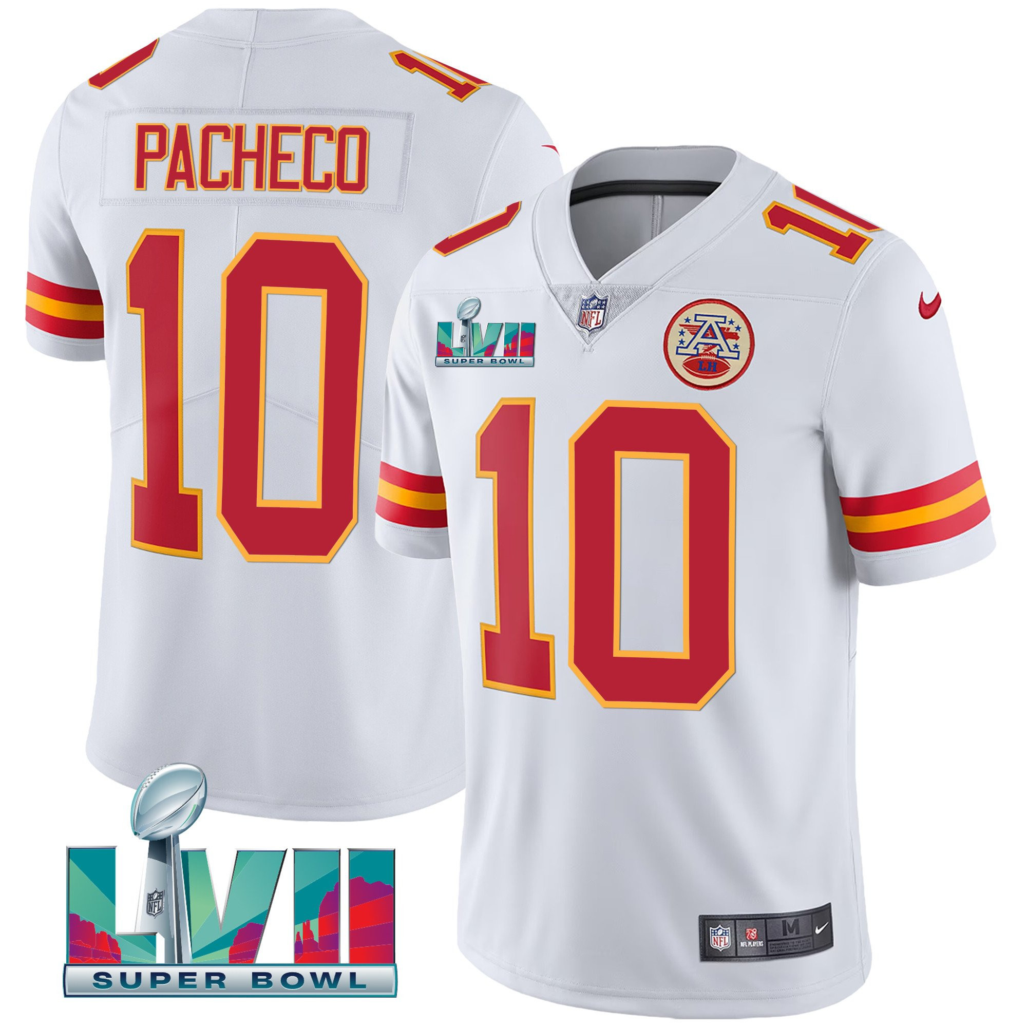 Youth's Kansas City Chiefs Super Bowl LVII Vapor Player Jersey - All Stitched - Image 14