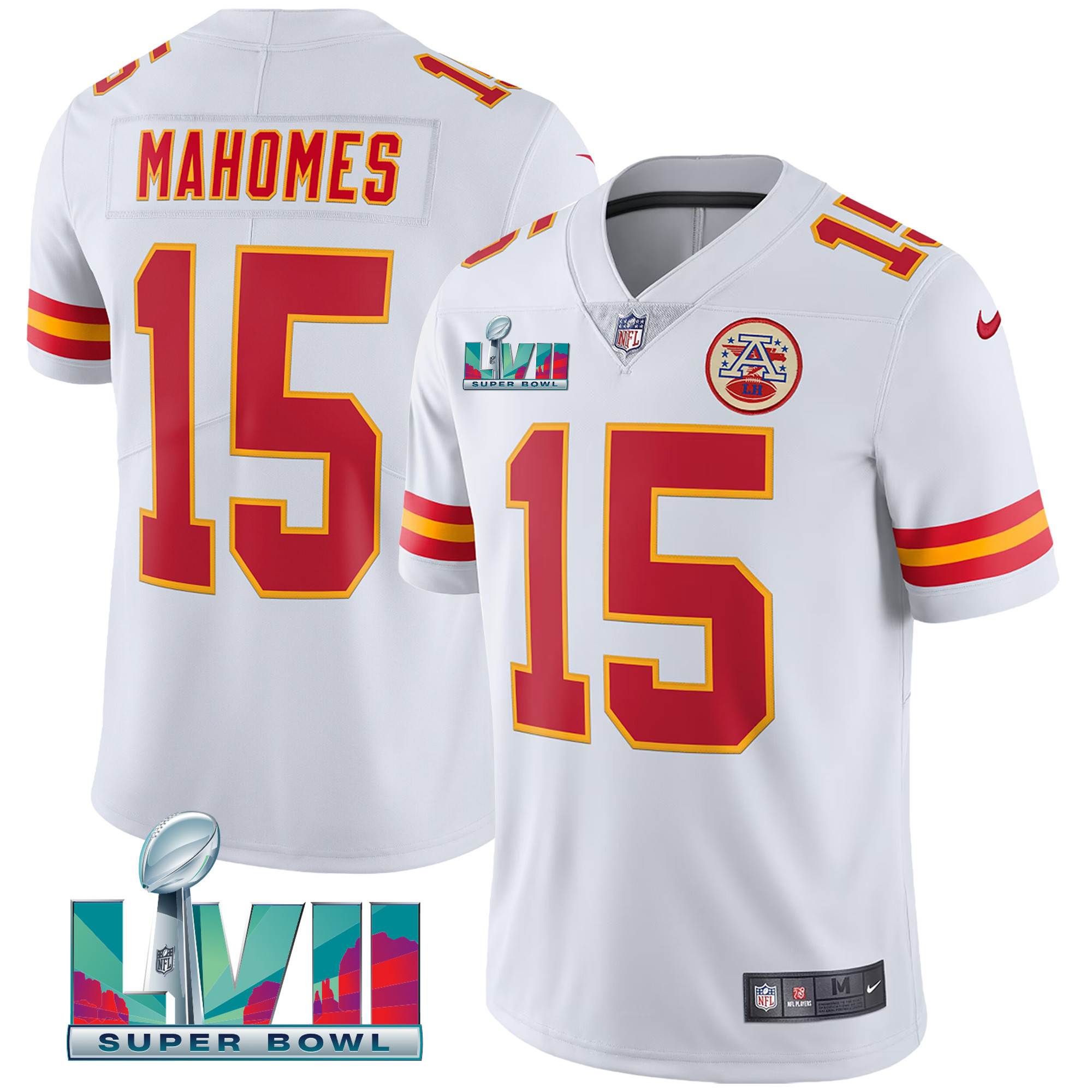 Youth's Kansas City Chiefs Super Bowl LVII Vapor Player Jersey - All Stitched - Image 9