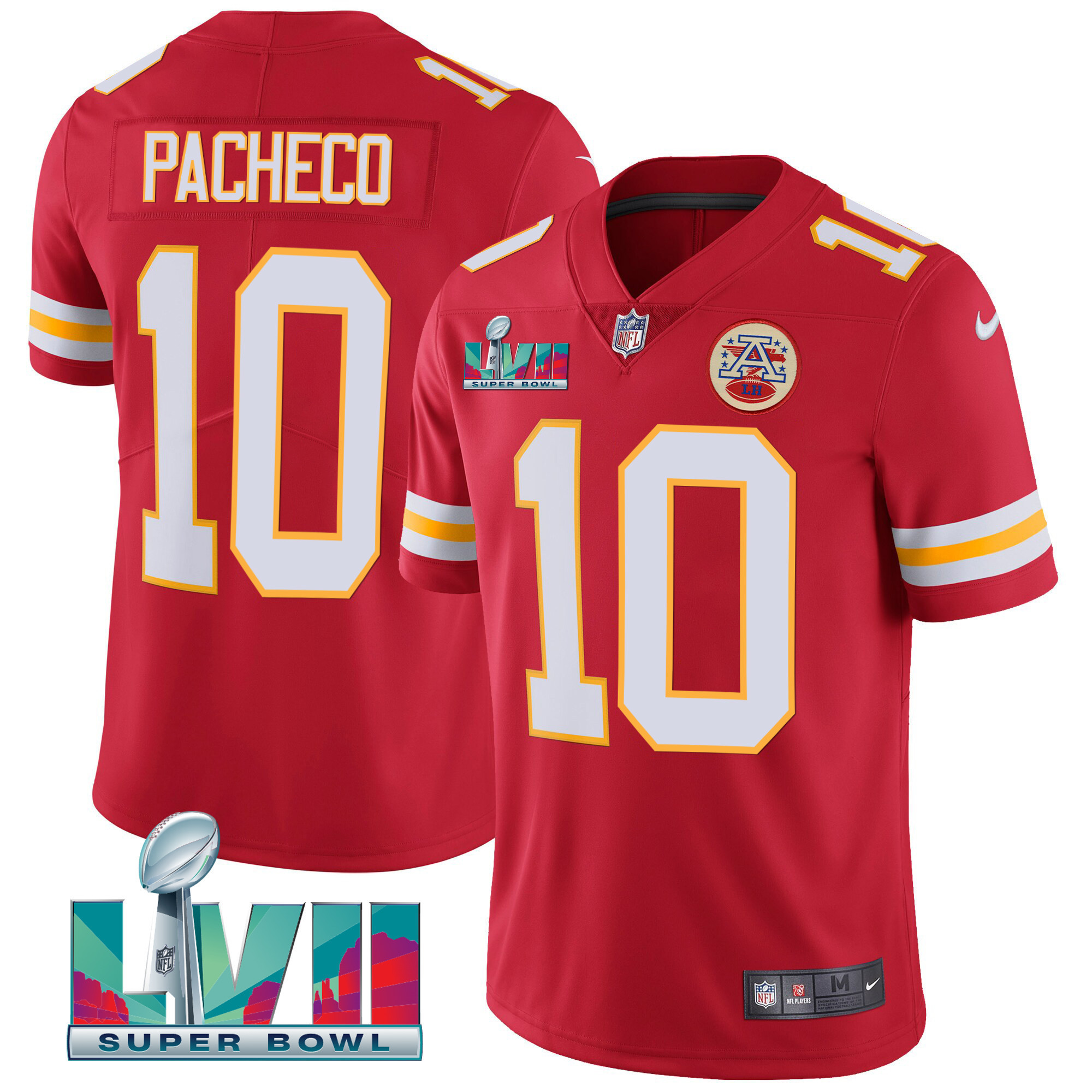 Youth's Kansas City Chiefs Super Bowl LVII Vapor Player Jersey - All Stitched - Image 6