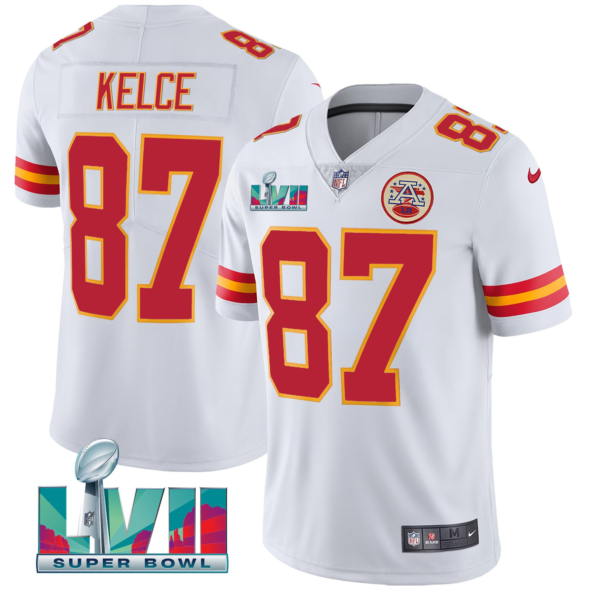 Youth's Kansas City Chiefs Super Bowl LVII Vapor Player Jersey - All Stitched - Image 10