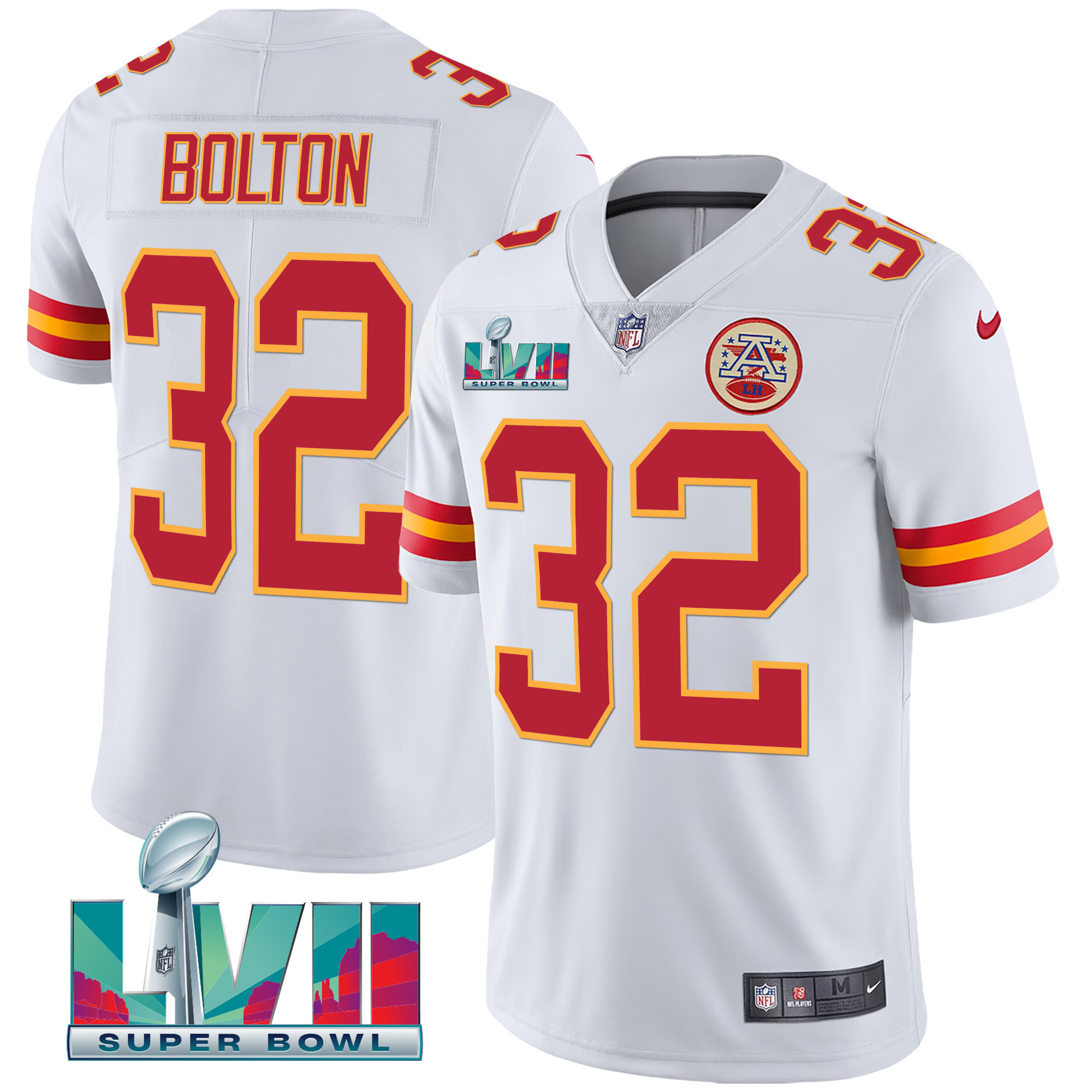 Youth's Kansas City Chiefs Super Bowl LVII Vapor Player Jersey - All Stitched - Image 11