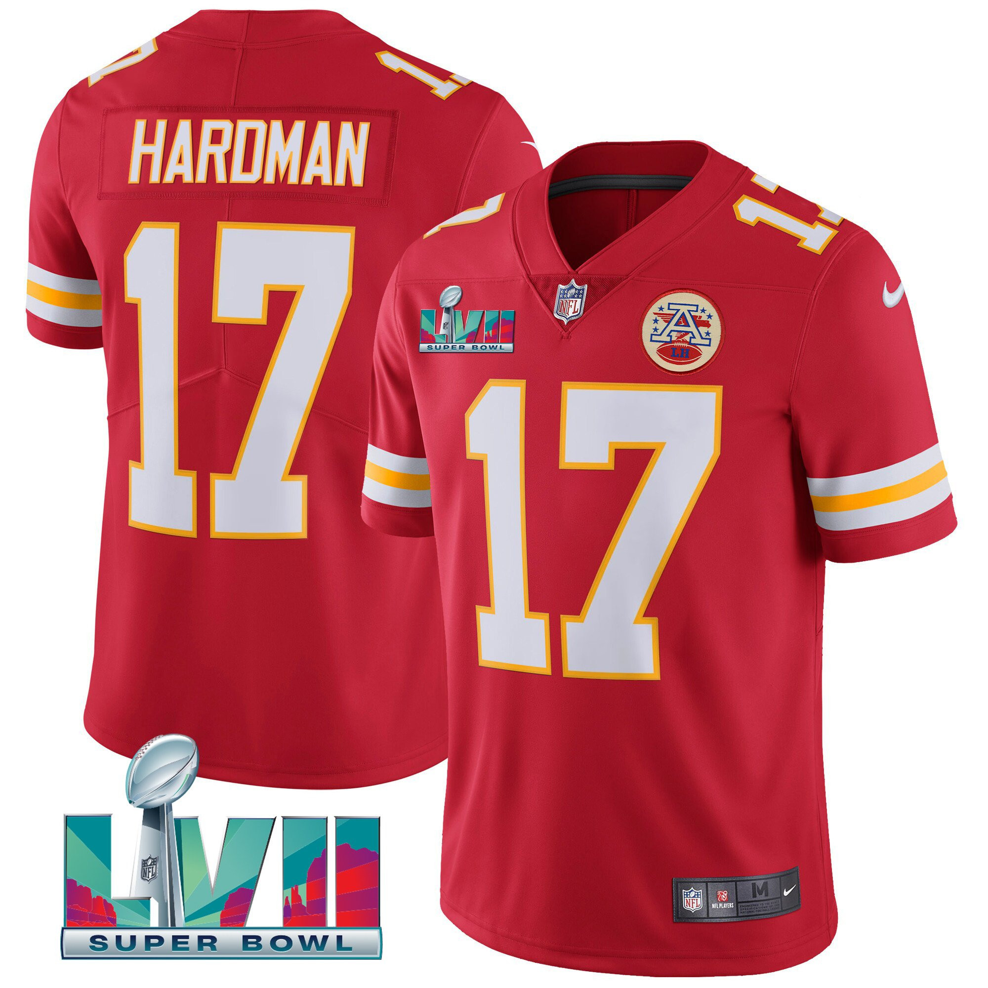 Youth's Kansas City Chiefs Super Bowl LVII Vapor Player Jersey - All Stitched - Image 4