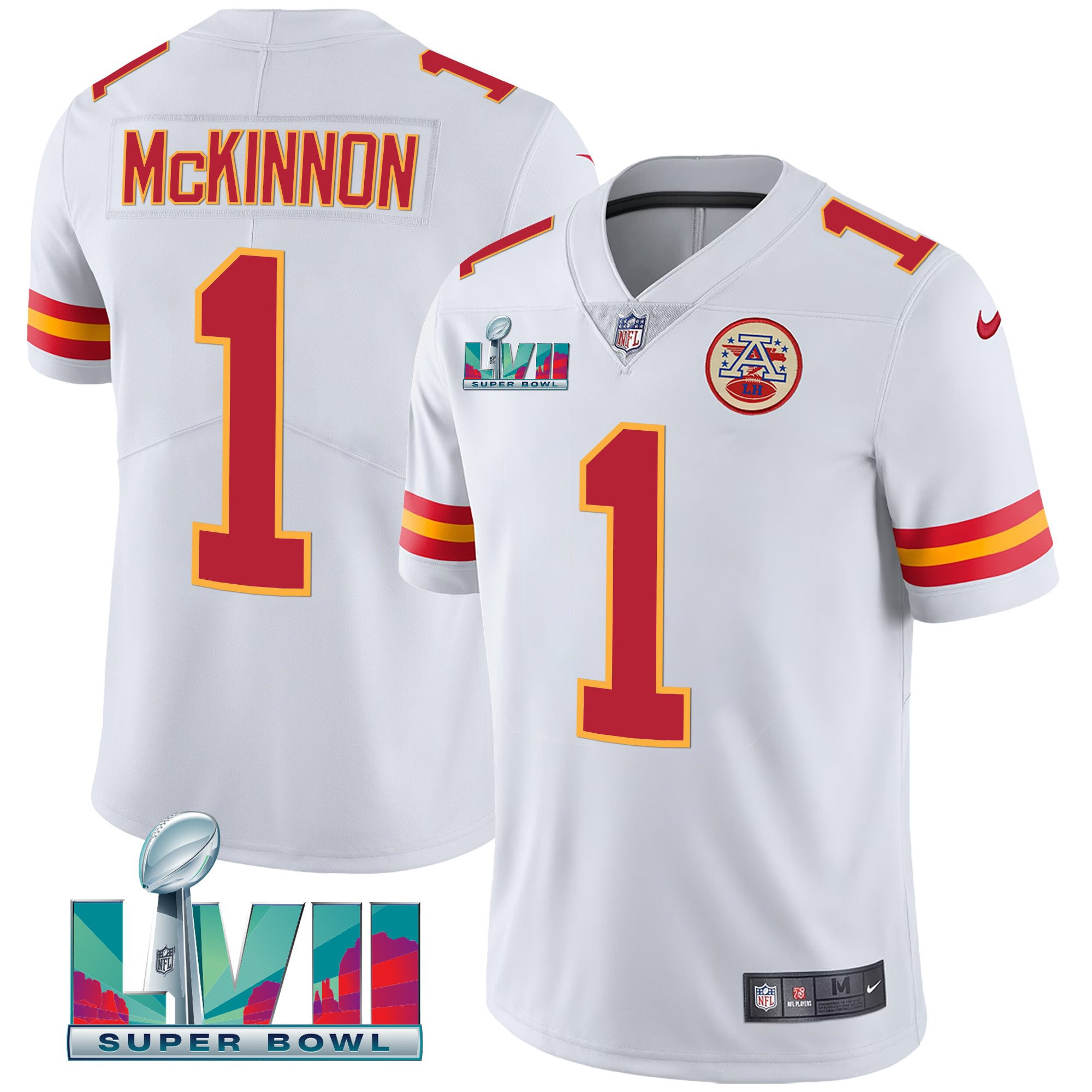 Youth's Kansas City Chiefs Super Bowl LVII Vapor Player Jersey - All Stitched - Image 16