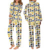 Football Michigan Wolverines Satin Pajamas Set