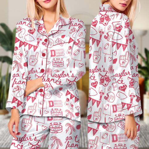 Go 87 Fiance Travis Satin Pajamas Set For Women