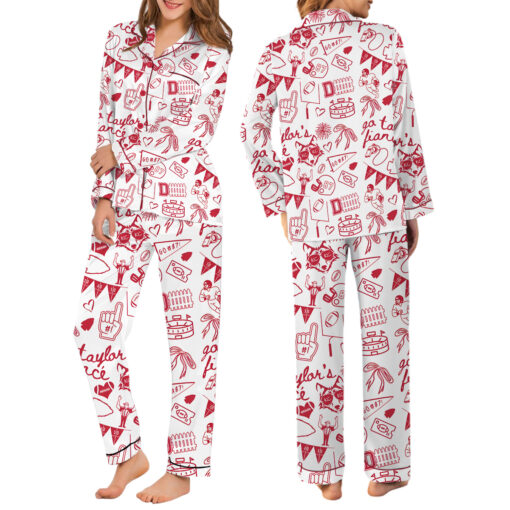 Go 87 Fiance Travis Satin Pajamas Set For Women