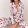Go 87 Fiance Travis Satin Pajamas Set For Women