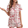 Go 87 Fiance Travis Satin Pajamas Set For Women