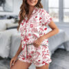 Go 87 Fiance Travis Satin Pajamas Set For Women