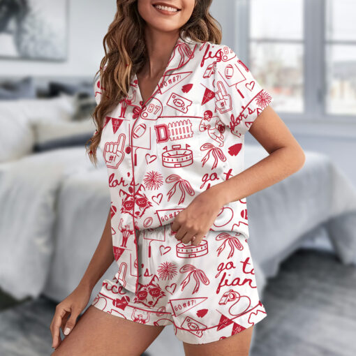 Go 87 Fiance Travis Satin Pajamas Set For Women