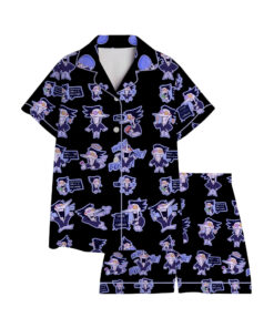 Spamton Pajama Set – Deltarune-Inspired Sleepwear | Funny Chibi Print Lounge Set for Fans