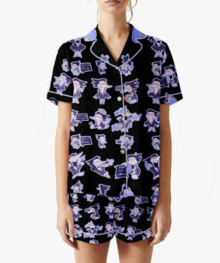 Alternative view of Spamton Pajama Set – Deltarune-Inspired Sleepwear | Funny Chibi Print Lounge Set for Fans