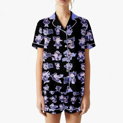 Spamton Pajama Set – Deltarune-Inspired Sleepwear | Funny Chibi Print Lounge Set for Fans - Image 2