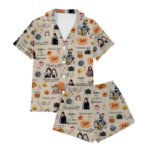 Gilmore Girls Satin Pajamas Set For Women
