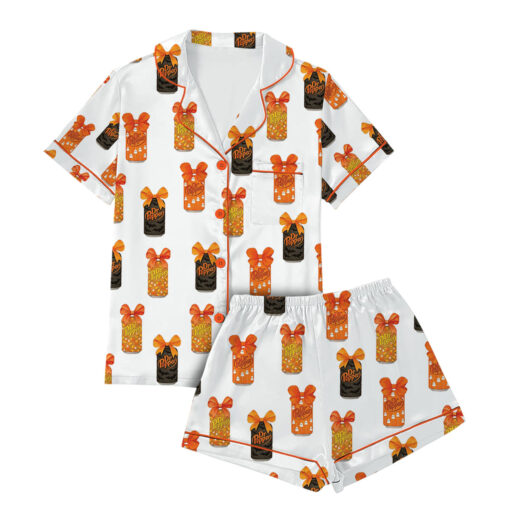 Dr Pepper Halloween Satin Pajama Set For Women - Image 3