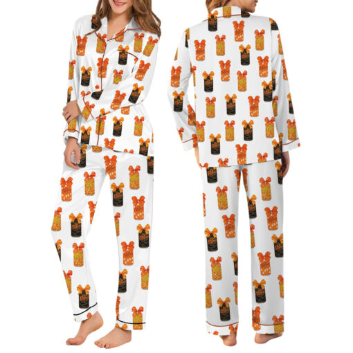 Dr Pepper Halloween Satin Pajama Set For Women - Image 6