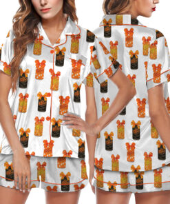 Dr Pepper Halloween Satin Pajama Set For Women