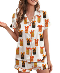 Alternative view of Dr Pepper Halloween Satin Pajama Set For Women