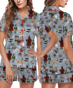 Marry Christmas Satin Pajama Set For Women