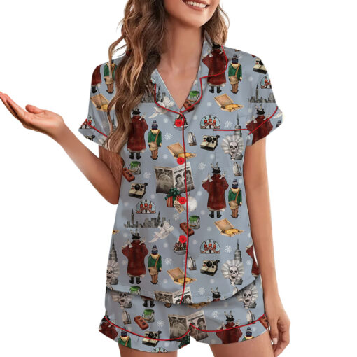 Marry Christmas Satin Pajama Set For Women - Image 2