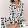 Friends Tv Series Short Satin Pajamas For Women