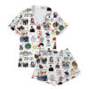 Friends Tv Series Short Satin Pajamas For Women